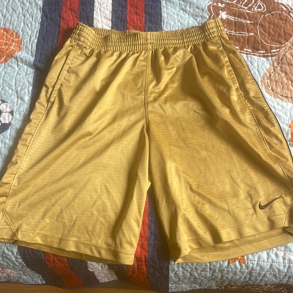 Nike Dri fit Gold shorts